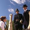 Yannick Bisson, Helene Joy, and Jonny Harris in Murdoch Mysteries (2008)