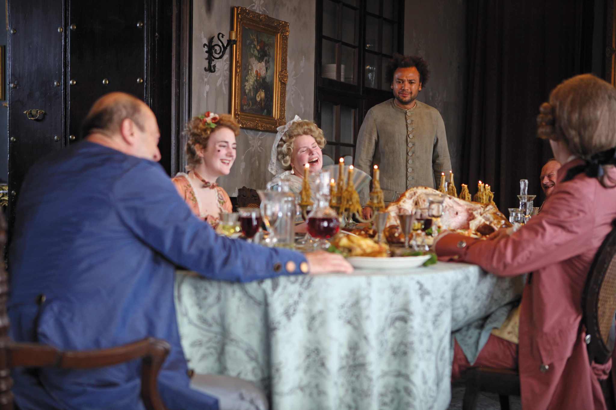 Catherine Hosmalin, Franck de la Personne, Joséphine de Meaux, and Fabrice Eboué in Case départ (2011)