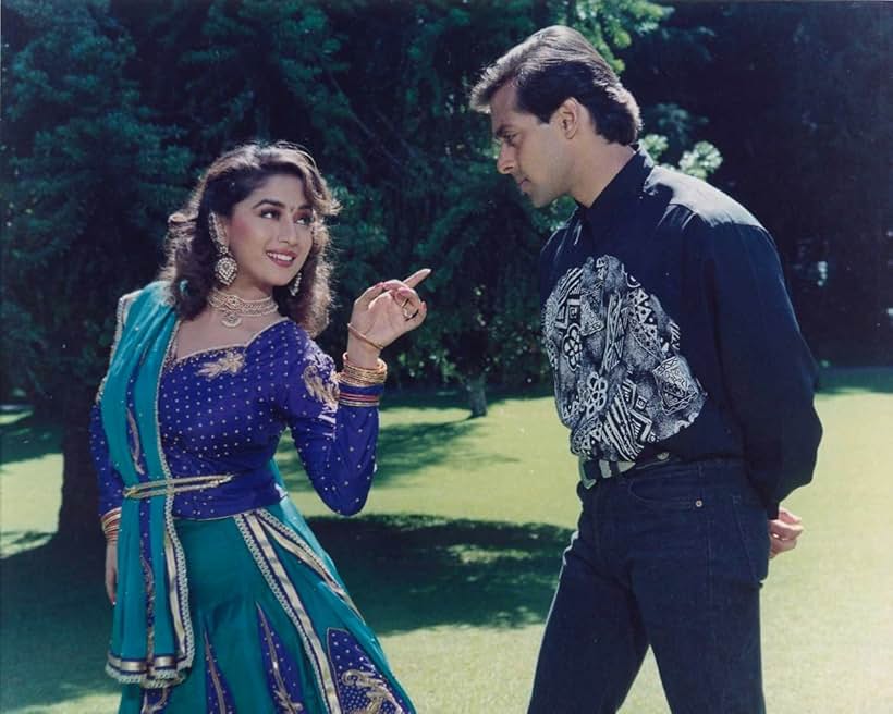 Madhuri Dixit and Salman Khan in Dil Tera Aashiq (1993)