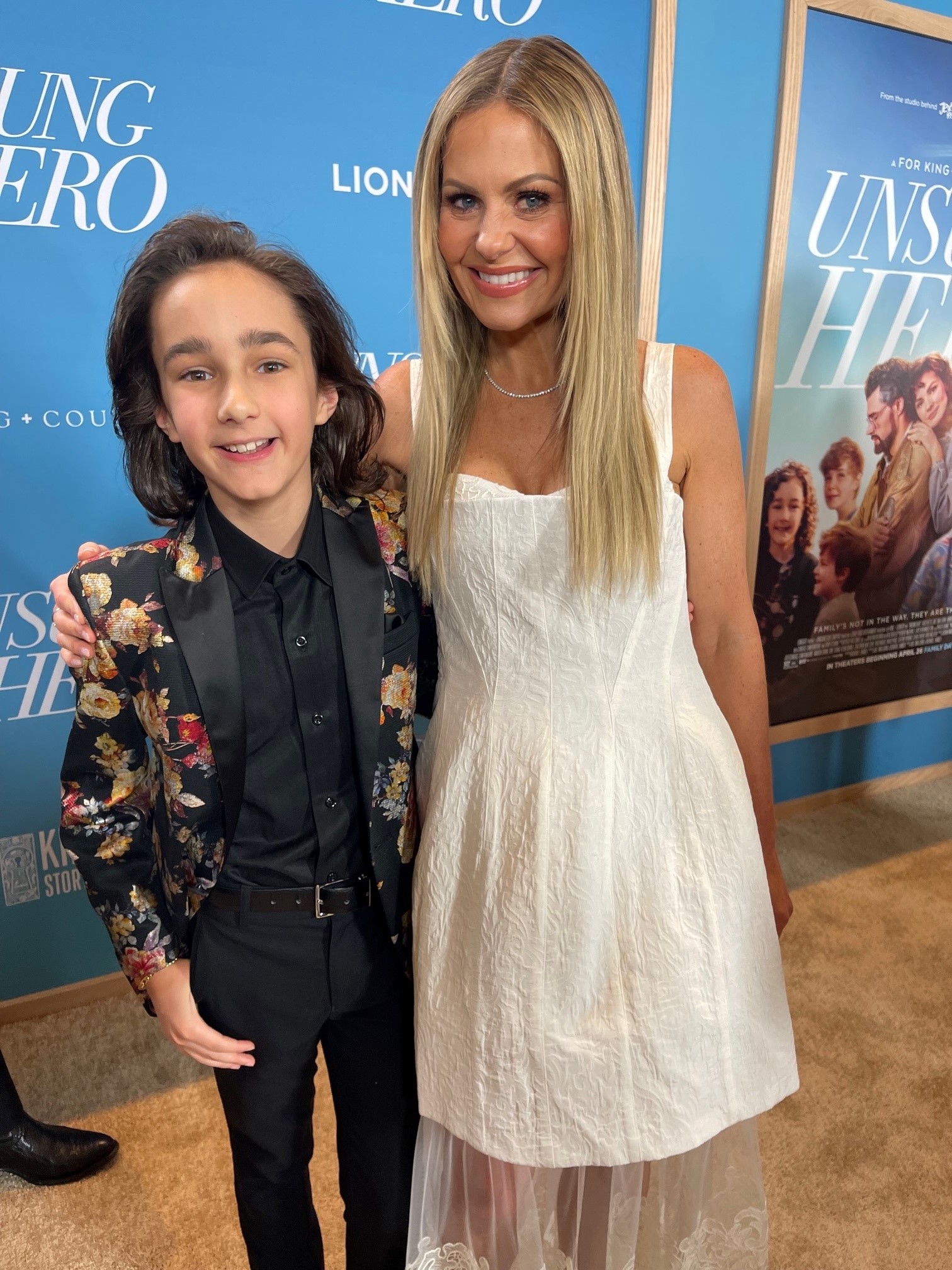 JJ Pantano & Candace Cameron Bure at Premiere of Lionsgate's Unsung Hero movie