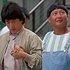 Jackie Chan and Sammo Kam-Bo Hung in Long de xin (1985)