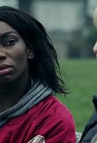 Michaela Coel and Holli Dempsey in The Aliens (2016)