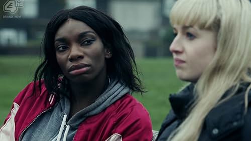 Michaela Coel and Holli Dempsey in The Aliens (2016)