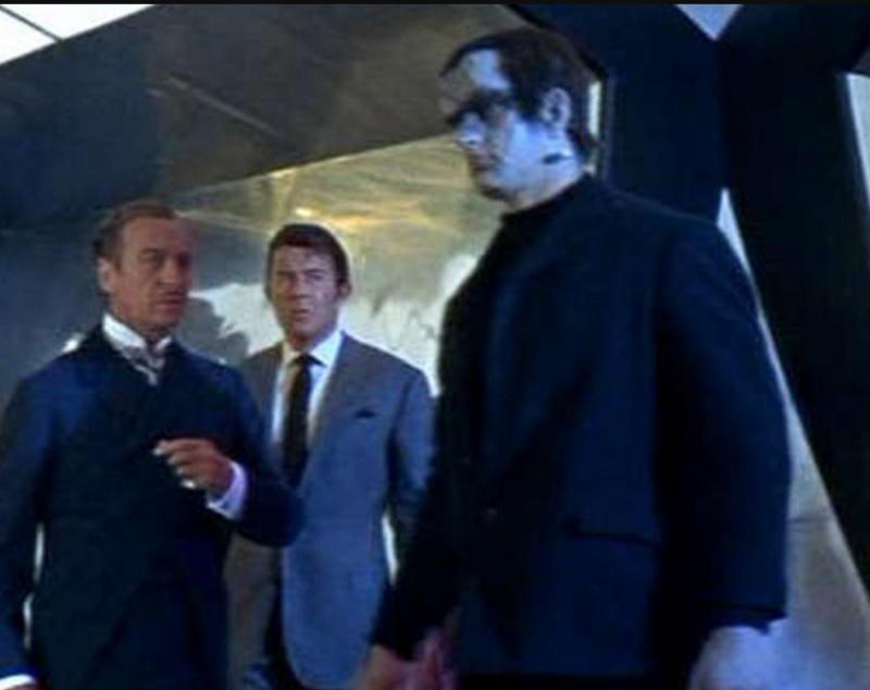 David Niven, David Prowse, and Terence Cooper in Casino Royale (1967)