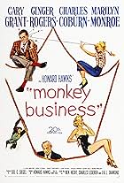 Cary Grant, Marilyn Monroe, Ginger Rogers, and Charles Coburn in Monkey Business (1952)