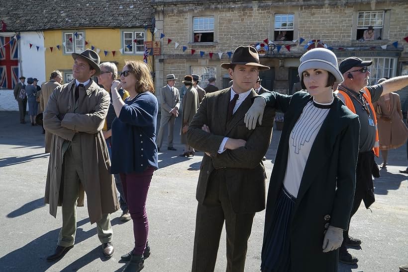 Liz Trubridge, Allen Leech, and Michelle Dockery in Downton Abbey (2019)