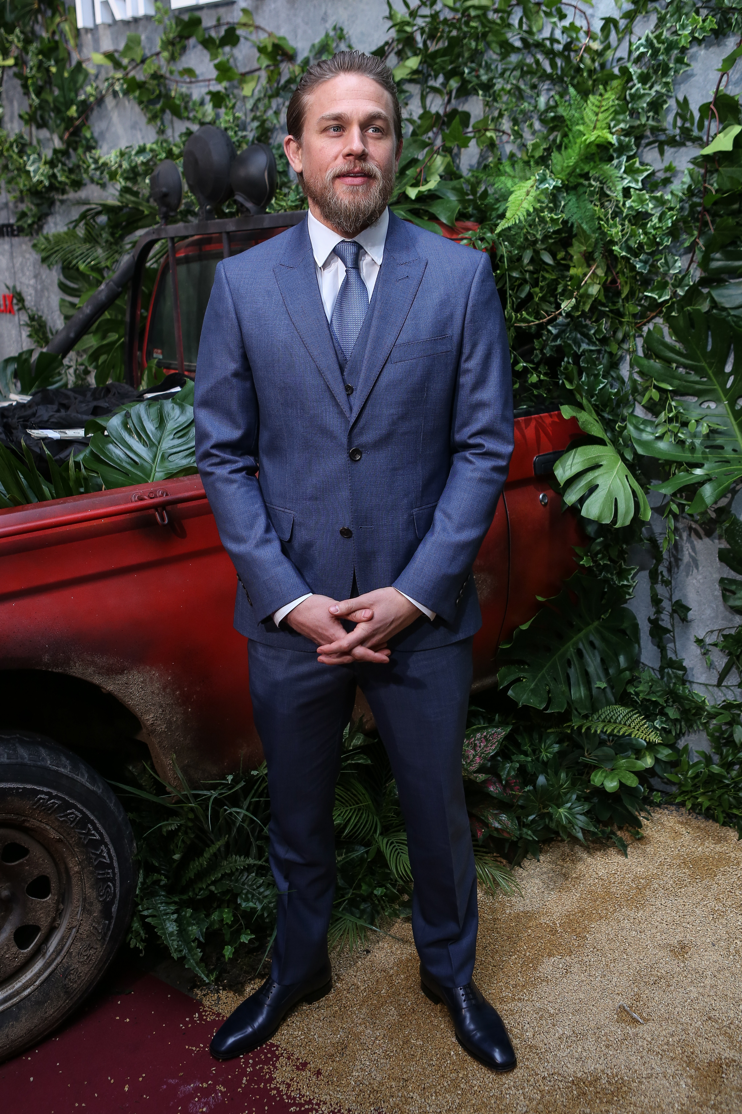 Charlie Hunnam at an event for Triple Frontier (2019)