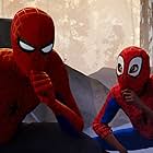 Jake Johnson and Shameik Moore in Spider-Man: Into the Spider-Verse (2018)