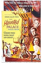 Lon Chaney Jr., Vincent Price, and Debra Paget in The Haunted Palace (1963)