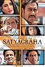 Amitabh Bachchan, Kareena Kapoor, Manoj Bajpayee, Ajay Devgn, Arjun Rampal, and Amrita Rao in Satyagraha (2013)