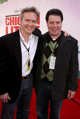 Mark Dindal and Randy Fullmer at an event for Chicken Little (2005)