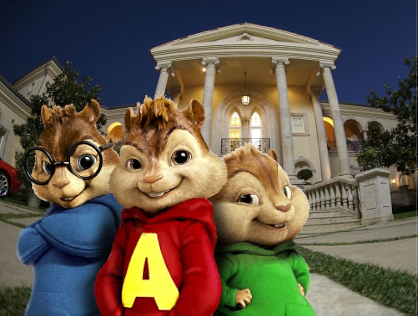 Justin Long, Jesse McCartney, and Matthew Gray Gubler in Alvin and the Chipmunks (2007)