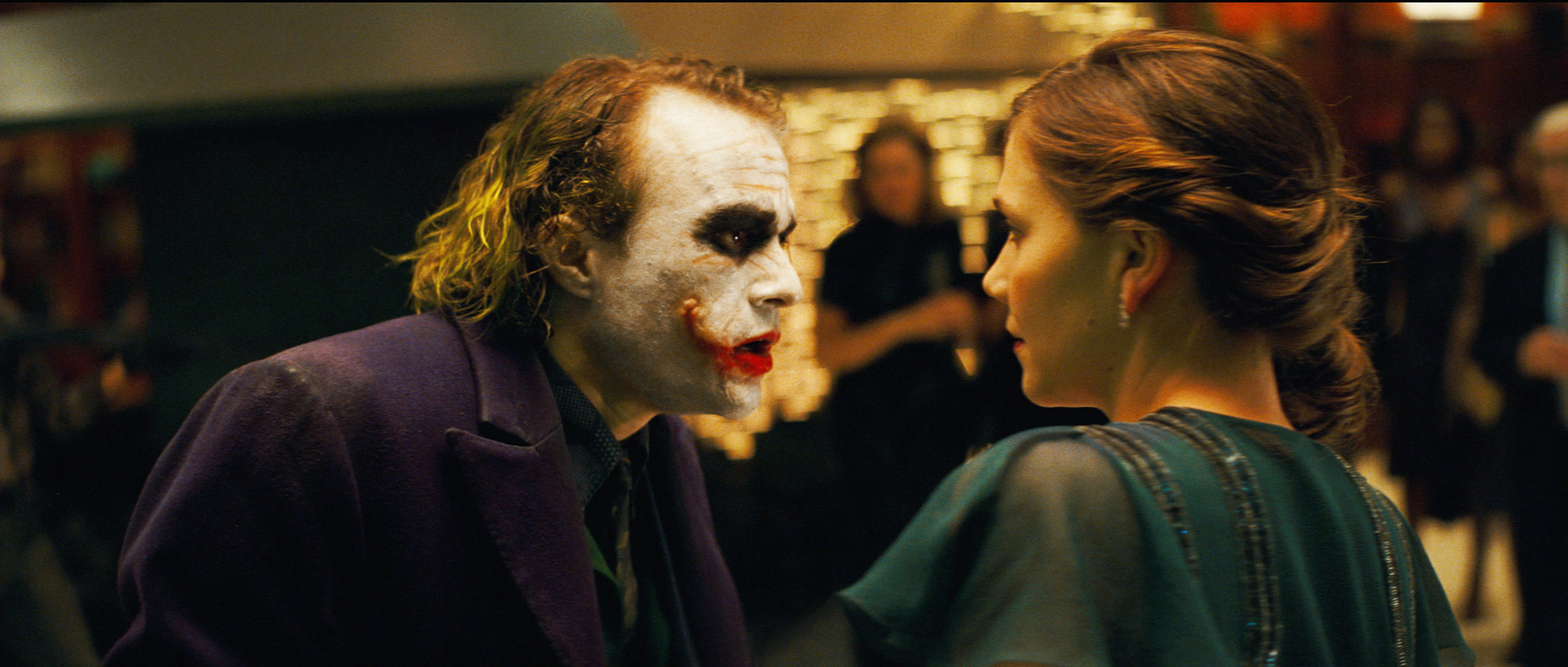 Heath Ledger and Maggie Gyllenhaal in The Dark Knight (2008)