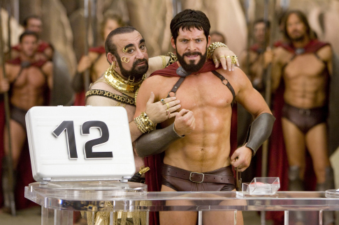 Ken Davitian and Sean Maguire in Meet the Spartans (2008)