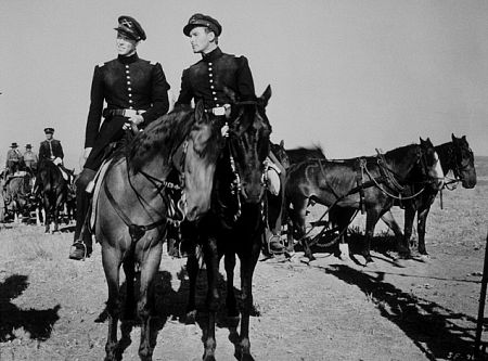 "Santa Fe Trail" Ronald Reagan, Errol Flynn 1940 Warner Bros.