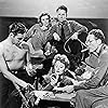 Tallulah Bankhead, Hume Cronyn, Mary Anderson, John Hodiak, and Henry Hull in Lifeboat (1944)