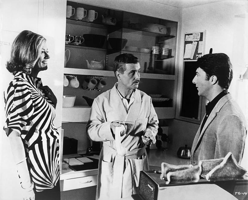 Dustin Hoffman, William Daniels, and Elizabeth Wilson in The Graduate (1967)