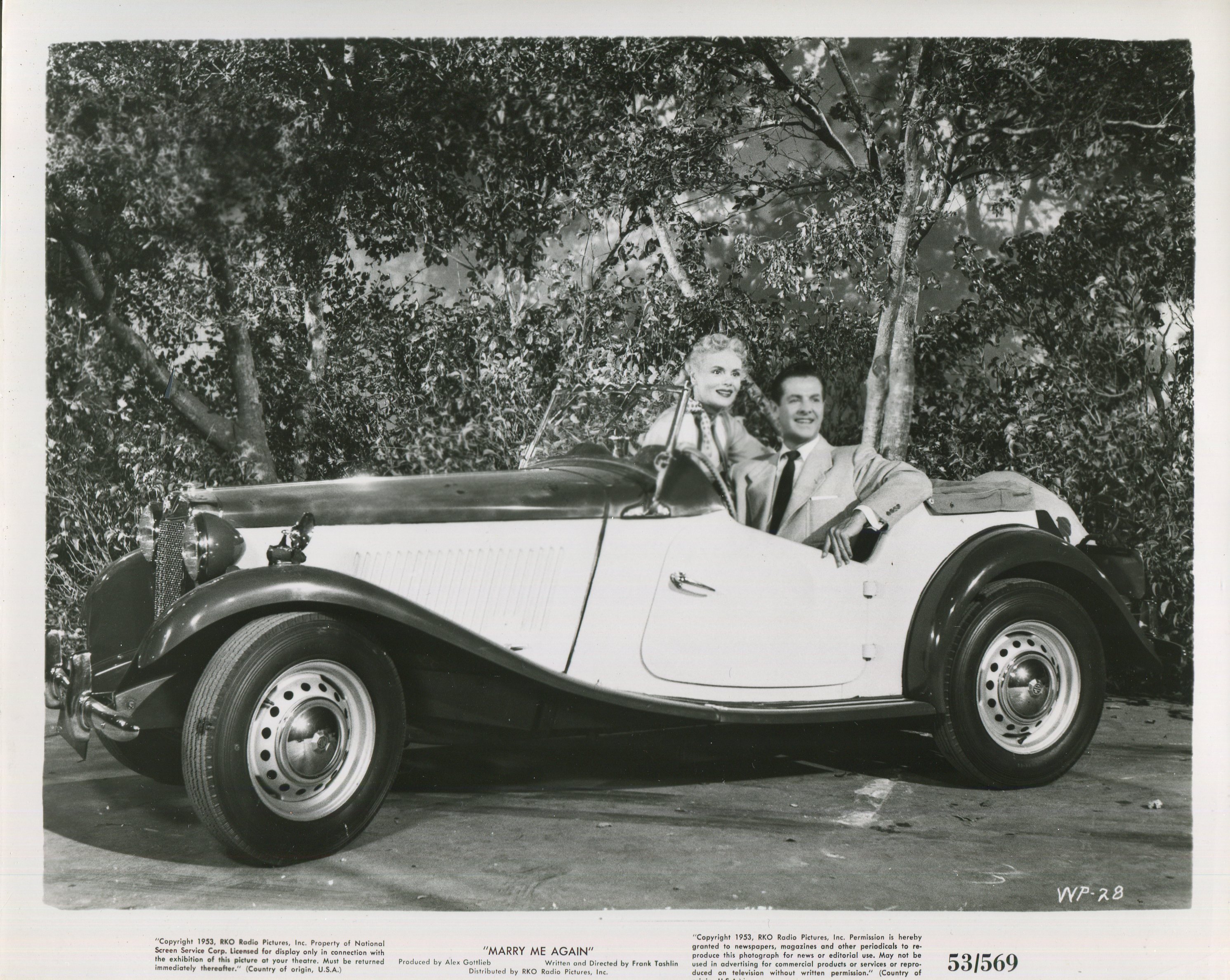 Robert Cummings and Marie Wilson in Marry Me Again (1953)