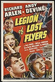 Leon Ames, Richard Arlen, Andy Devine, and Anne Nagel in Legion of Lost Flyers (1939)