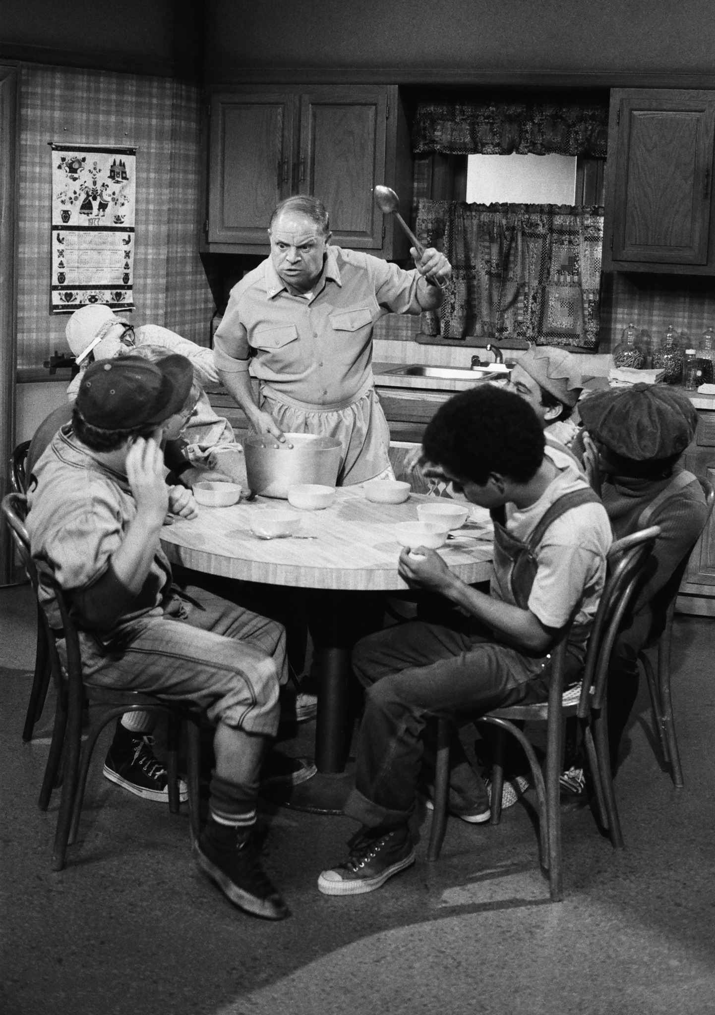 Richard Beauchamp, Jeff Hollis, Don Rickles, Tom Ruben, and Philip Sims at an event for CPO Sharkey (1976)