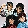 Marisa Tomei, Lisa Bonet, Kadeem Hardison, and Dawnn Lewis in A Different World (1987)