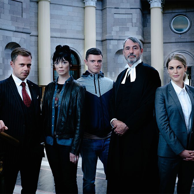 Rory Keenan, Neil Morrissey, Fiona O'Shaughnessy, Amy Huberman, and Emmet Byrne in Striking Out (2017)