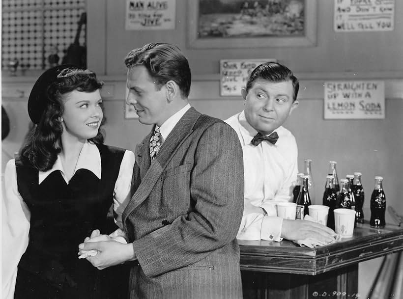 Benny Baker, Ross Ford, and Gloria Jean in Manhattan Angel (1948)