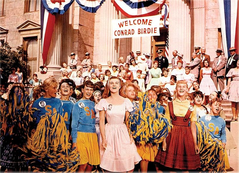 Ann-Margret, Trudi Ames, Babette Bain, Kim Darby, Sheila Dehner, Mary LaRoche, Melinda Marx, Evelyn Rudie, Bobby Rydell, Stephanie Gorman, and Lesley-Marie Colburn in Bye Bye Birdie (1963)