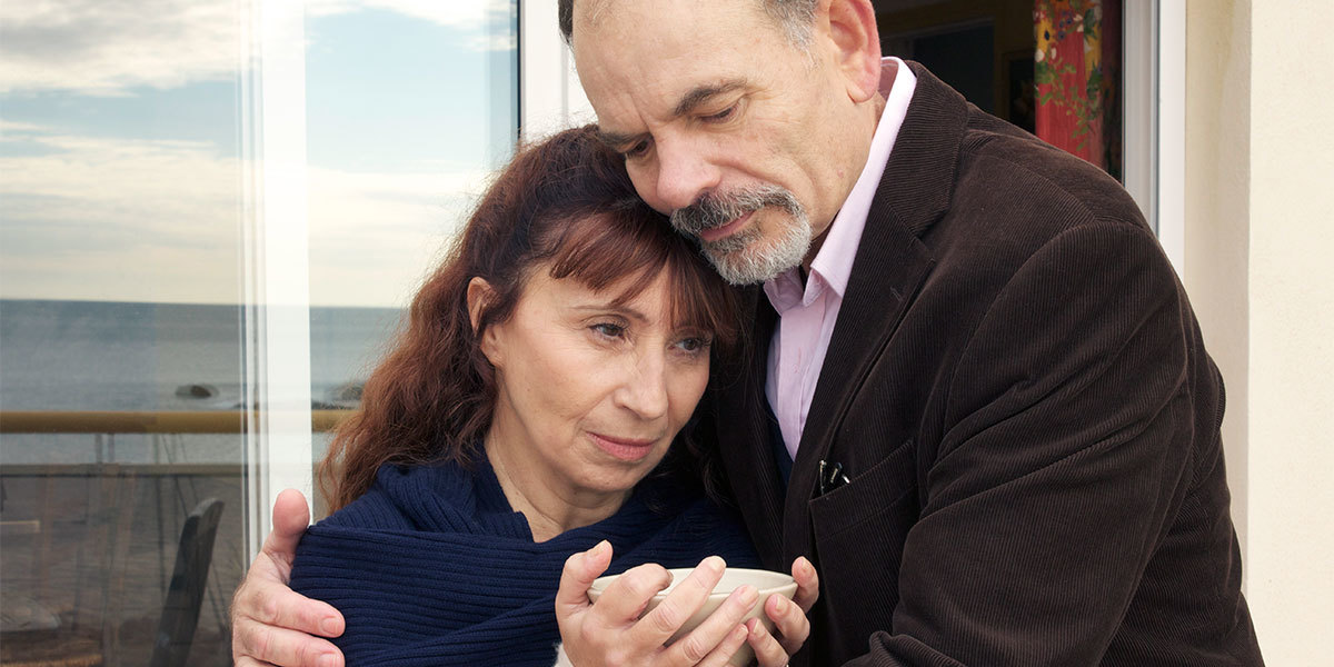 Ariane Ascaride and Jean-Pierre Darroussin in The House by the Sea (2017)