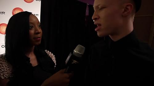 Kristina Williams interviews designer Ashton Michael at his Black Hearts F/W 13' runway show presented by Style 360 at the Metropolitan Pavillion. Also featured models Shaun Ross and Diandra Forrest.