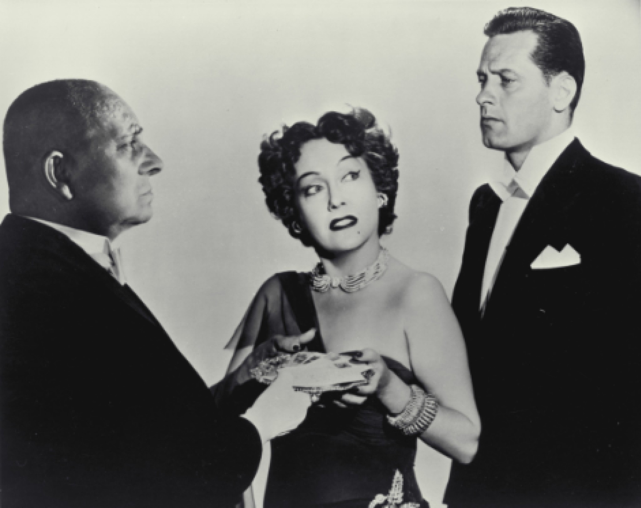 William Holden, Erich von Stroheim, and Gloria Swanson in Sunset Boulevard (1950)