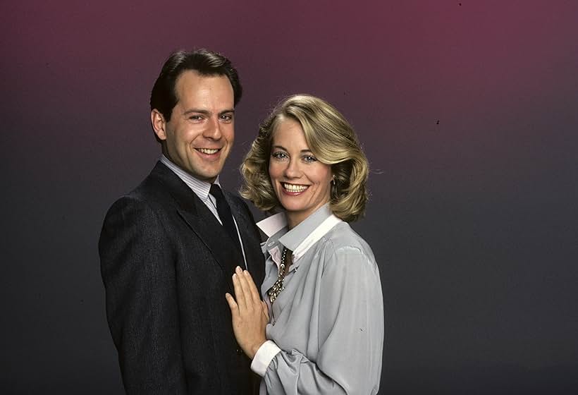 Bruce Willis and Cybill Shepherd in Moonlighting (1985)