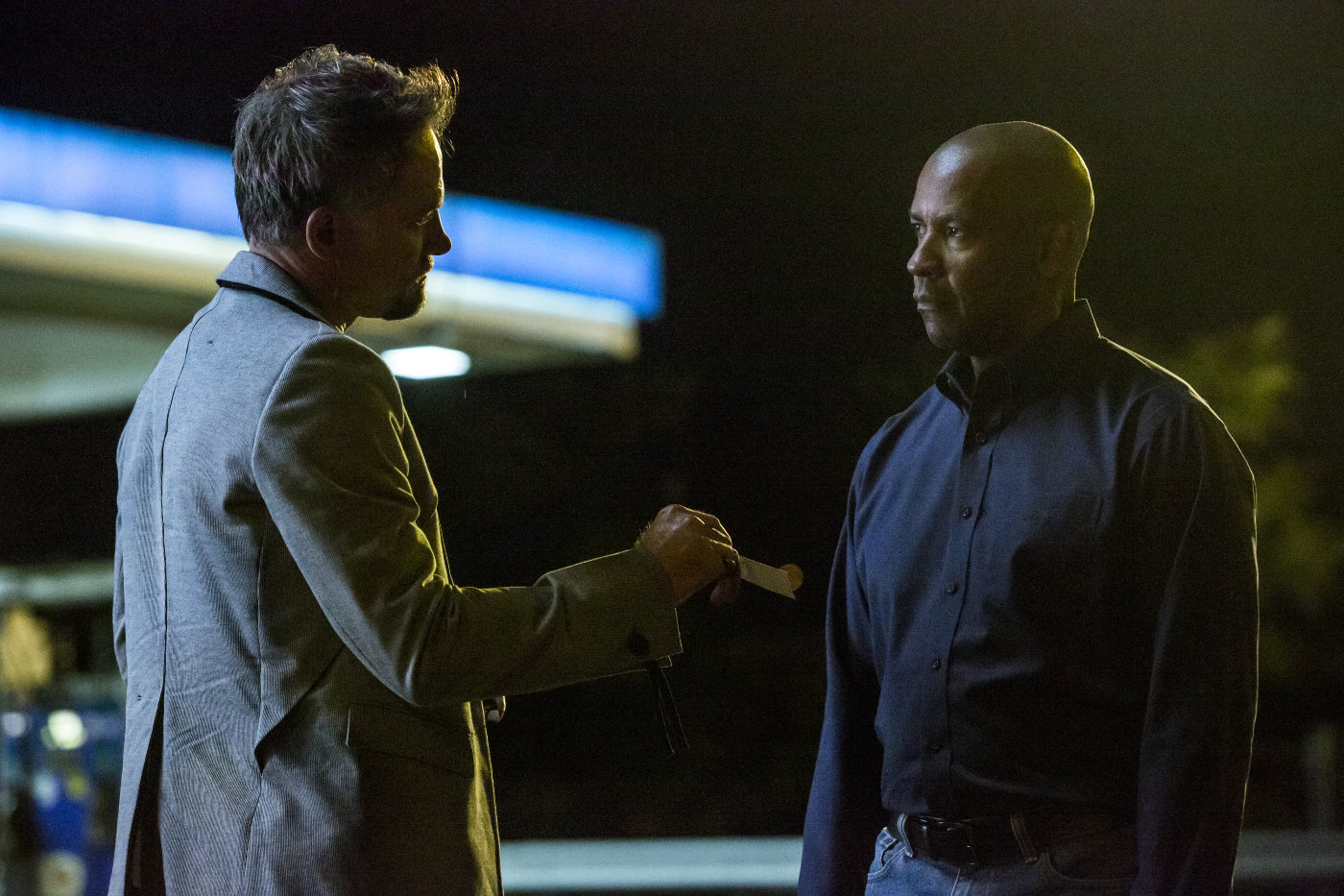 Still of David Meunier and Denzel Washington in The Equalizer (2014)