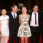 Joaquin Phoenix, Spike Jonze, Scarlett Johansson, Vincent Landay, Rooney Mara, and Megan Ellison at an event for Her (2013)