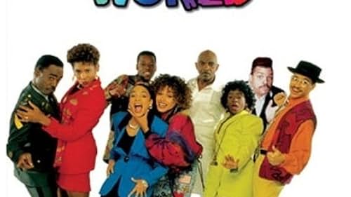 Jasmine Guy, Sinbad, Darryl M. Bell, Charnele Brown, Kadeem Hardison, Dawnn Lewis, Lou Myers, Cree Summer, and Glynn Turman in A Different World (1987)