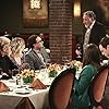 Judd Hirsch, Christine Baranski, Mayim Bialik, Kaley Cuoco, Johnny Galecki, and Jim Parsons in The Big Bang Theory (2007)