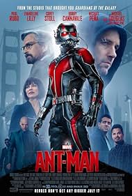 Michael Douglas, Bobby Cannavale, Michael Peña, Paul Rudd, Corey Stoll, Mark Knapton, and Evangeline Lilly in Ant-Man (2015)