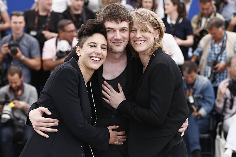 Marie Amachoukeli-Barsacq, Claire Burger, and Samuel Theis at an event for Party Girl (2014)