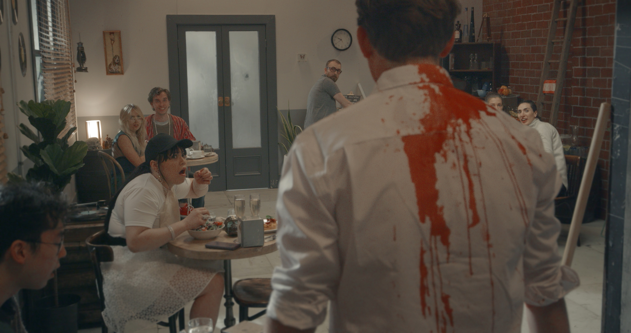 Adam Boys, Erin Profilio, Priscilla Doueihy, and Alisha Rasmussen in Brunch Shift Massacre (2019)