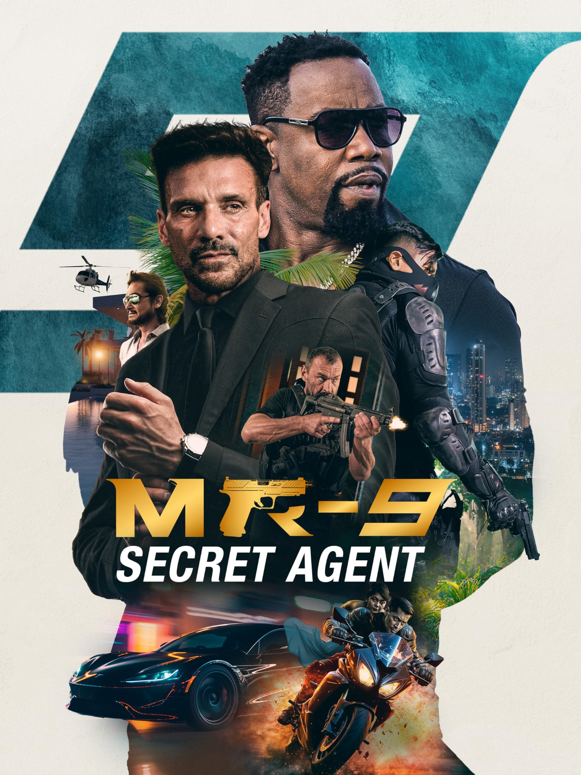 Frank Grillo, Michael Jai White, and Abm Sumon in MR-9: Do or Die (2023)