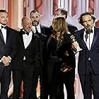 Leonardo DiCaprio, Alejandro G. Iñárritu, and Mary Parent at an event for 73rd Golden Globe Awards (2016)