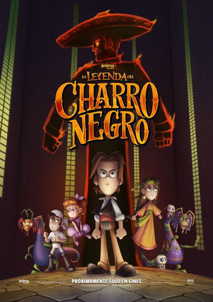 Erick Elias, Emilio Treviño, Herman López, Mayté Cordeiro, and Benny Mendoza in La Leyenda del Charro Negro (2018)