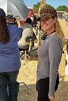 Joy Gohring on the set of 9-1-1 as part of Ryan Murphy’s HALF Foundation Directing Program.