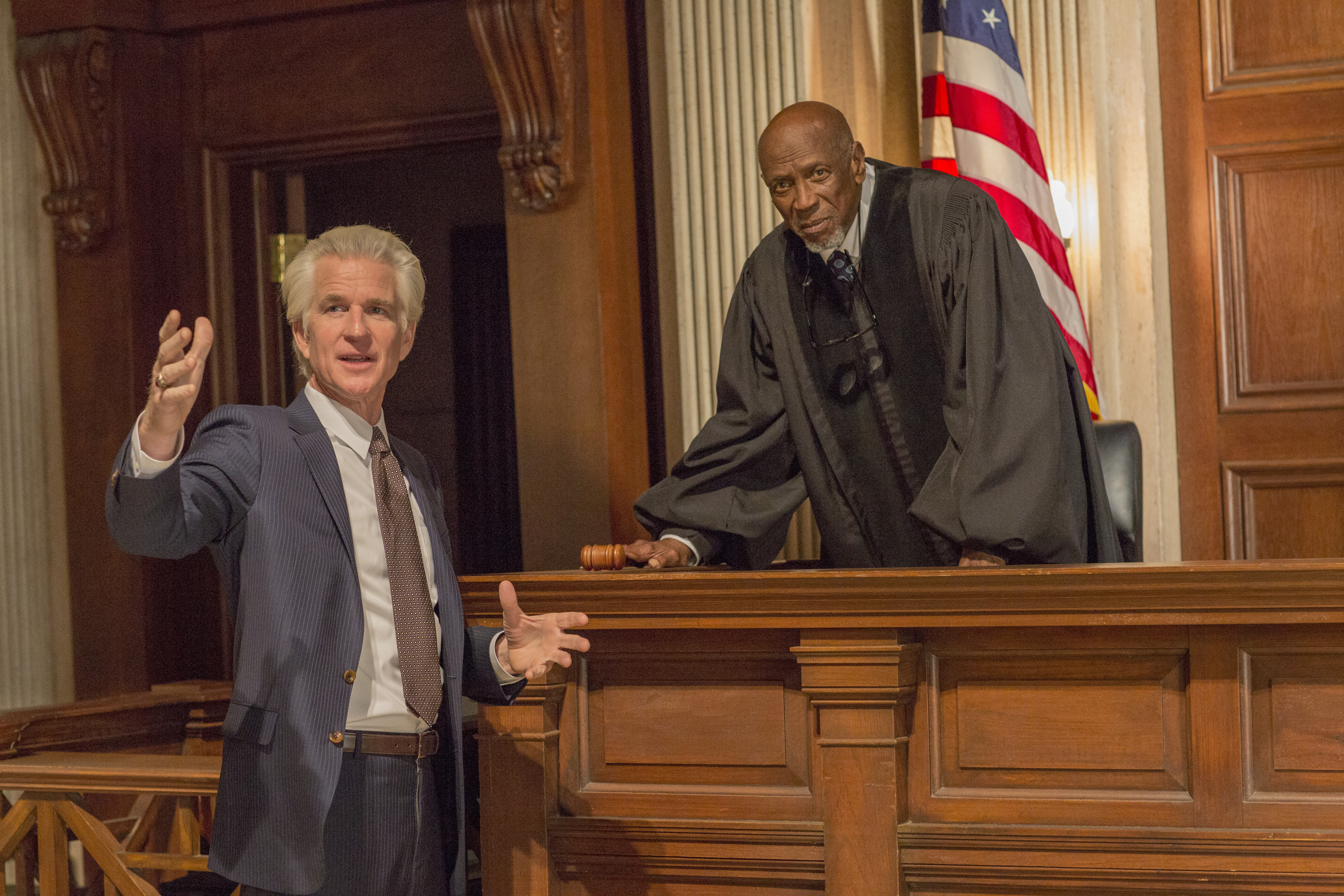 Matthew Modine and Louis Gossett Jr. in Foster Boy (2019)