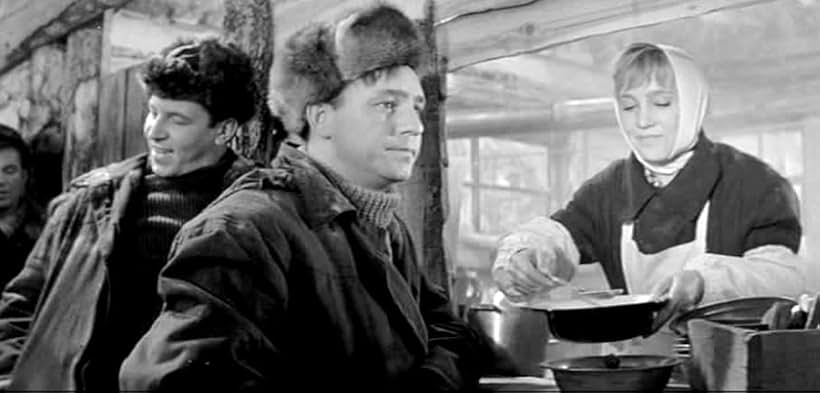 Nikolay Rybnikov and Nadezhda Rumyantseva in The Girls (1962)