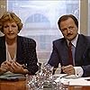 Peter Bowles and Penelope Keith in Executive Stress (1986)