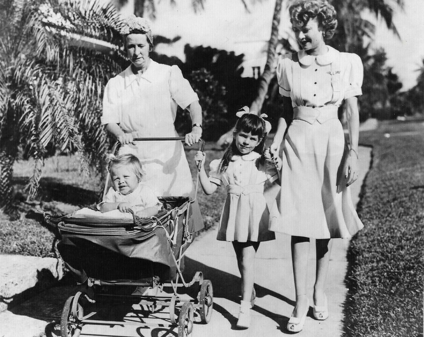 Constance Bennett, Gyl Roland, and Lorinda Roland