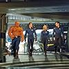 Jessica Alba, Michael Chiklis, Chris Evans, and Ioan Gruffudd in 4: Rise of the Silver Surfer (2007)