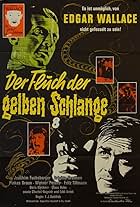 Pinkas Braun, Joachim Fuchsberger, and Brigitte Grothum in Der Fluch der gelben Schlange (1963)