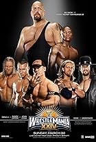 Mark Calaway, Adam Copeland, Paul Levesque, Paul Wight, John Cena, Randy Orton, and Floyd Mayweather Jr. in WrestleMania XXIV (2008)